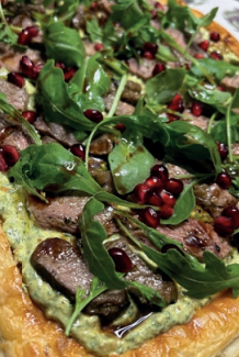 Spiced Lamb and Scotch Bonnet Yoghurt Tart