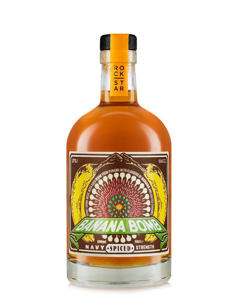 Banana Bomb Banana & Salted Caramel Navy Strength Spiced Rum 57% | 50cl - Craft & Spiced Rum Box