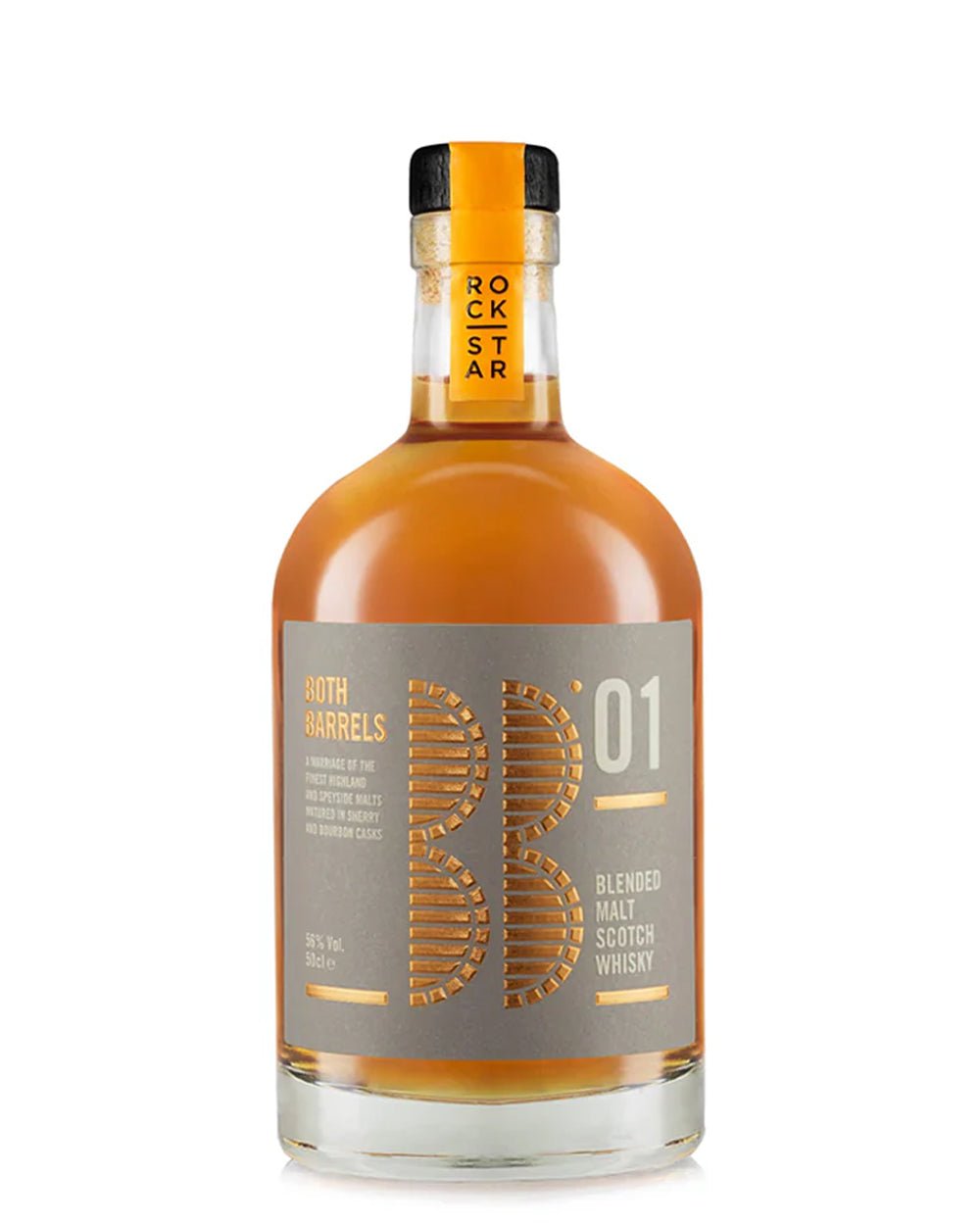 Rockstar Both Barrels Cask Strength Malt Whisky 56% | 50cl - Craft & Spiced Rum Box