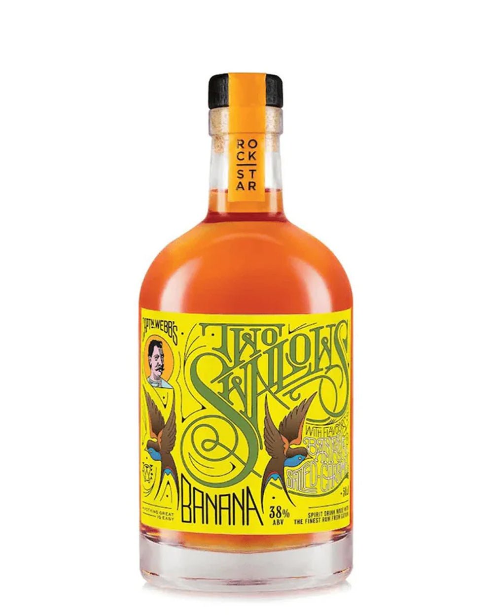 Two Swallows Banana & Salted Caramel Rum 38% | 50cl - Craft & Spiced Rum Box