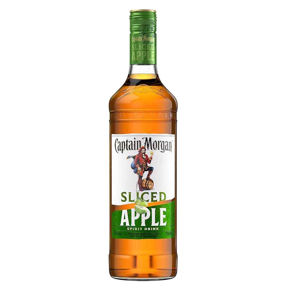 Captain Morgan Sliced Apple Rum 70cl 25% - Craft & Spiced Rum Box