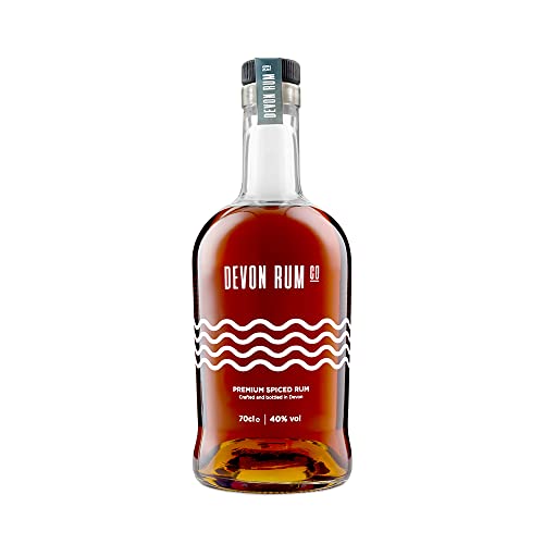 Devon Rum Co. Premium Spiced Rum | Hand - Crafted with Exotic Caribbean Rums, Aromatic Spices and Fresh Citrus | 40% ABV | 70cl - Craft & Spiced Rum Box