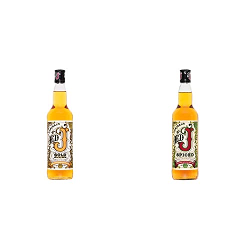 Old J Gold Spiced Rum 70cl & Rum 70cl - Craft & Spiced Rum Box