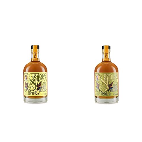 Rockstar Spirits Two Swallows Banana Premium Overproof Spiced Rum 50cl, 38% ABV & Two Swallows Pineapple Premium Overproof Spiced Rum 50cl, 38% ABV - Craft & Spiced Rum Box