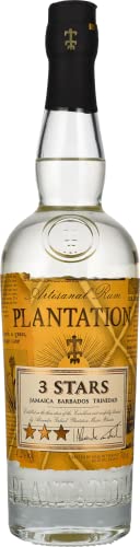Plantation - 3 Stars White Rum 70cl, 41.2% ABV, Barbados, Jamaica & Trinidad & Original Dark Rum 70cl, 40% ABV, Barbados & Jamaica - Craft & Spiced Rum Box
