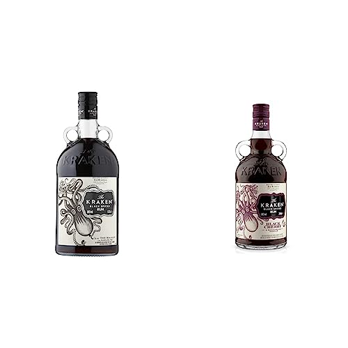 The Kraken Black Spiced Rum 1.75 L & Black Cherry & Madagascan Vanilla Black Spiced Rum - Craft & Spiced Rum Box