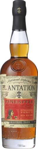 Plantation Stiggins Fancy Pineapple Rum 70cl, 40% ABV Fruit - infused Rum & Original Dark Rum 70cl, 40% ABV, Barbados & Jamaica - Craft & Spiced Rum Box