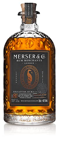 Merser & Co. Double Barrel Rum 70cl | A Masterful Blend of Caribbean Rums 43.1% ABV & NEW Merser & Co. Signature Rum 70cl | An Exquisite Blend of Caribbean Rums | Aged up to 8 years |40.2% ABV - Craft & Spiced Rum Box
