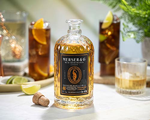 Merser & Co. Double Barrel Rum 70cl | A Masterful Blend of Caribbean Rums 43.1% ABV & NEW Merser & Co. Signature Rum 70cl | An Exquisite Blend of Caribbean Rums | Aged up to 8 years |40.2% ABV - Craft & Spiced Rum Box