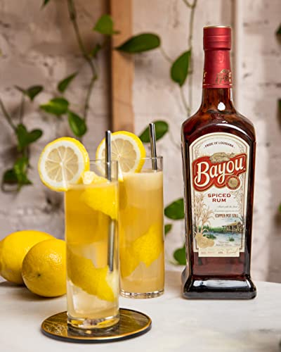 Bayou Spiced Rum, Made in Louisiana, Handcrafted, Pot - distilled and Gluten Free, 40 Percent ABV, 70 cl - Craft & Spiced Rum Box
