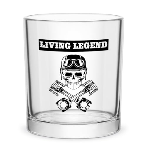 Joymaking Whiskey Glasses Gifts for Men, Whisky Glass Skull, Personalised Whiskey Glass, Rum Glass for Men Women, Rum Glass Gifts for Men 310ml - Craft & Spiced Rum Box