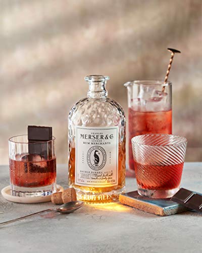 Merser & Co. Double Barrel Rum 70cl | A Masterful Blend of Caribbean Rums 43.1% ABV & NEW Merser & Co. Signature Rum 70cl | An Exquisite Blend of Caribbean Rums | Aged up to 8 years |40.2% ABV - Craft & Spiced Rum Box