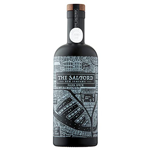 Black Tears Spiced Rum 70cl & The Salford Dark Spiced Rum, 70cl - Craft & Spiced Rum Box