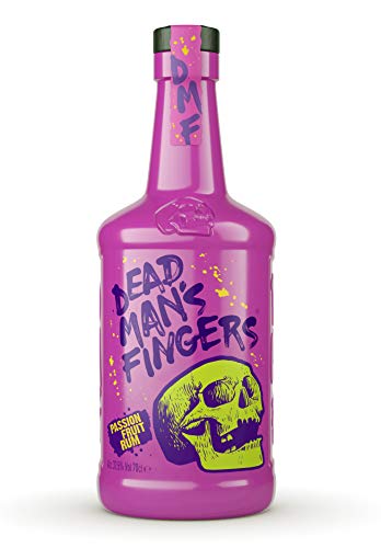 Dead Man's Fingers Passion Fruit Rum, 70 cl (Pack of 1) - Craft & Spiced Rum Box