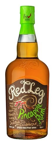 RedLeg Pineapple Rum - Premium Caribbean rum infused with pineapple, 70cl (Packaging May Vary) - Craft & Spiced Rum Box
