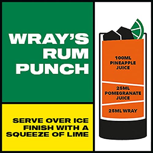 Wray and Nephew Rum 70 cl, 63% vol - White Overproof Jamaica Rum - Craft & Spiced Rum Box