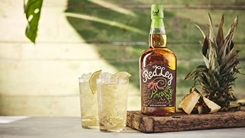 RedLeg Pineapple Rum - Premium Caribbean rum infused with pineapple, 70cl (Packaging May Vary) - Craft & Spiced Rum Box