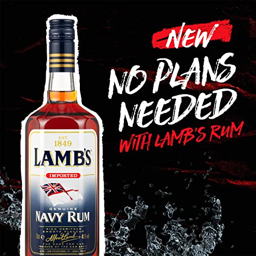 Lamb's Navy Dark Rum, 70cl - Craft & Spiced Rum Box