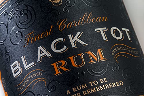 Black Tot Finest Caribbean Blended Rum - Guyana, Barbados, Jamaica, 70cl, 46.2% & Diplomático Reserva Exclusiva Rum, 70 cl, 40 percent - Craft & Spiced Rum Box