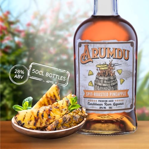 Arumdu Spit Roasted Pineapple Caribbean Rum Liqueur, 50 cl - Craft & Spiced Rum Box