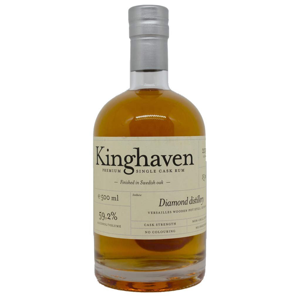 Kinghaven Diamond Distillery Versailles Still Rum 59.2% (1x50cl) - Craft & Spiced Rum Box