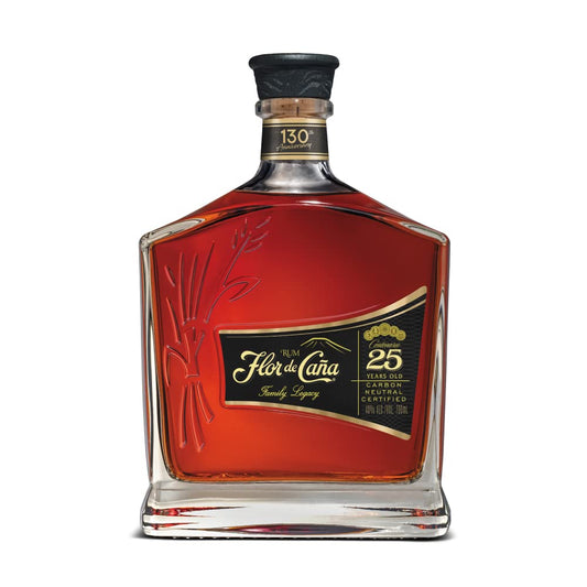 Flor de Caña 25 Year Rum, 70cl 40% ABV - Craft & Spiced Rum Box