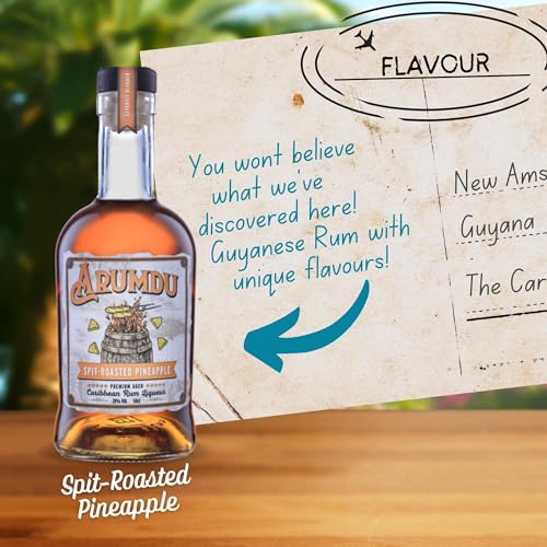 Arumdu Spit Roasted Pineapple Caribbean Rum Liqueur, 50 cl - Craft & Spiced Rum Box