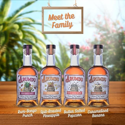Arumdu Spit Roasted Pineapple Caribbean Rum Liqueur, 50 cl - Craft & Spiced Rum Box
