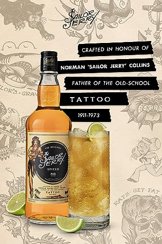 The Original Sailor Jerry Spiced Rum, 70cl - Craft & Spiced Rum Box