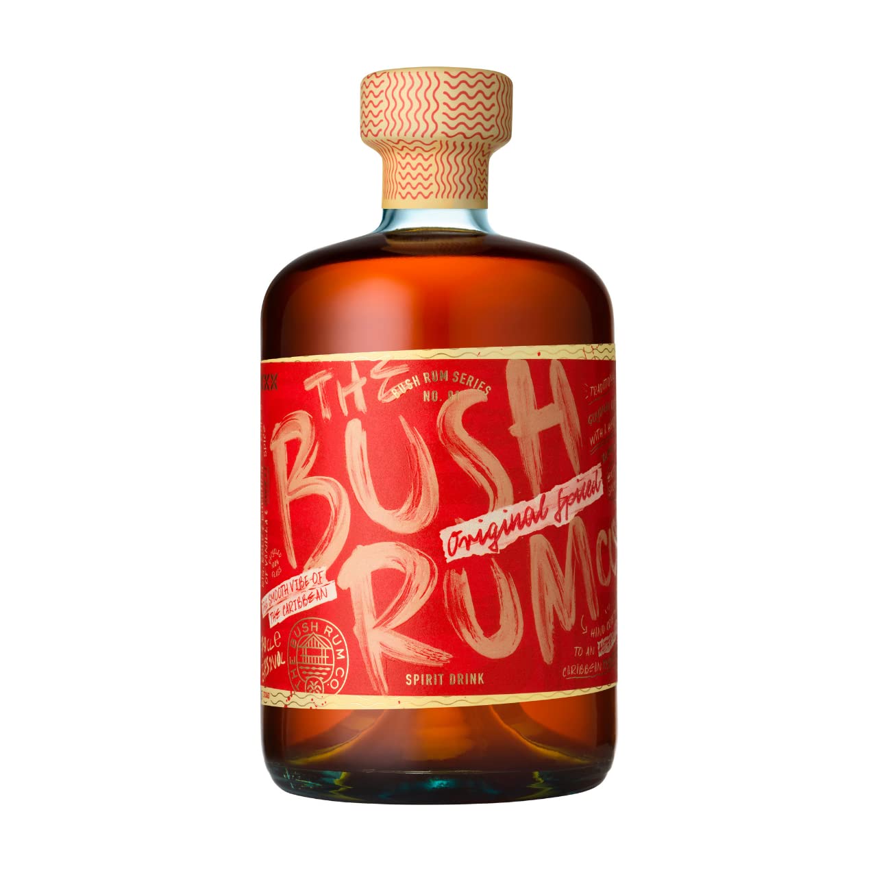 HELL OR HIGH WATER Spiced Rum, 70 cl & The Bush Rum Co. Original Spiced Rum With Tropical Notes | 100% Recycled Bottle/Recyclable Pack| 37.5% ABV 70cl - Craft & Spiced Rum Box