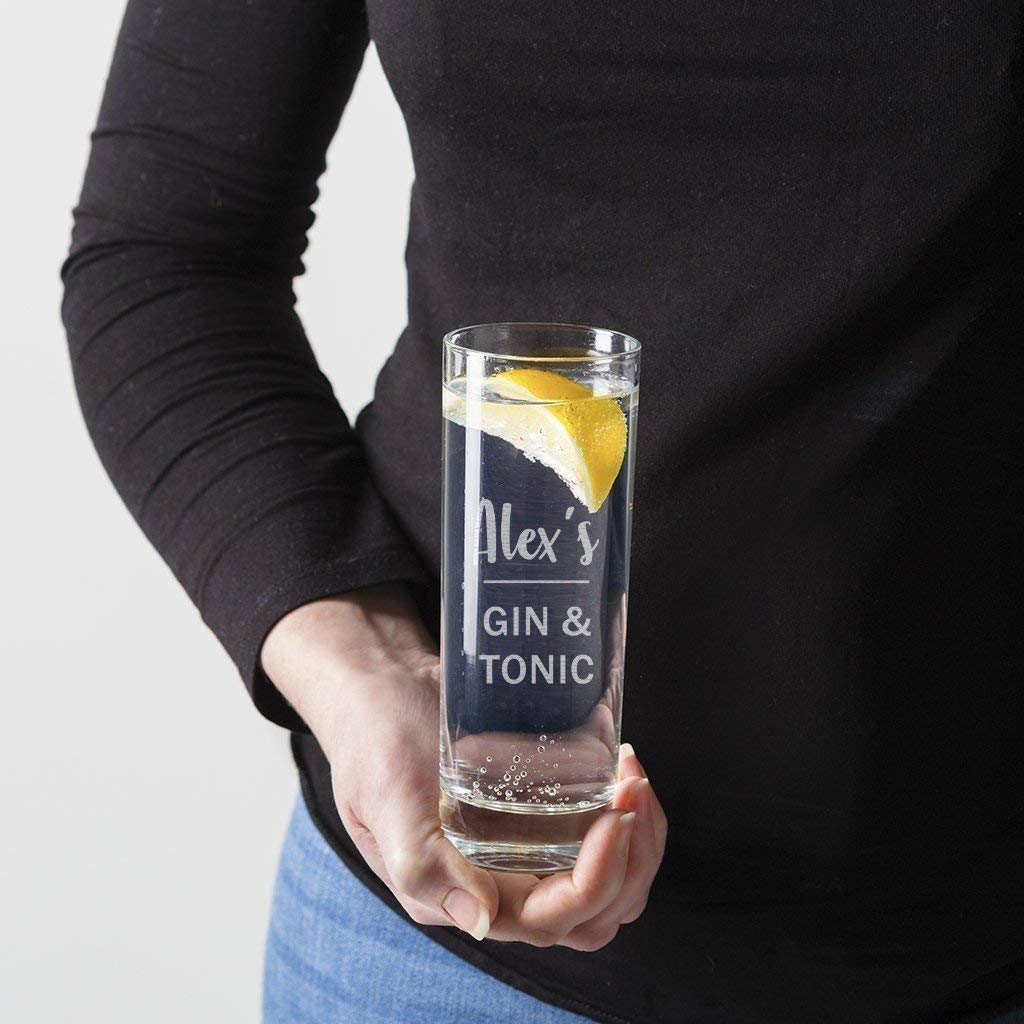 Personalised Highball Glass - Alcohol Gifts For Women - 21st Birthday Gifts For Her - Gin Rum Vodka Personalised Gifts For Women - Gifts for Women Under 20 Pounds - Craft & Spiced Rum Box