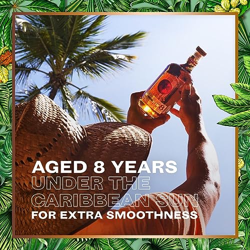 BACARDÍ Reserva 8 Year Old, Premium Caribbean Rum, Barrel Aged 8 Years in Oak Casks Under the Caribbean Sun, 40% ABV, 70cl / 700ml - Craft & Spiced Rum Box