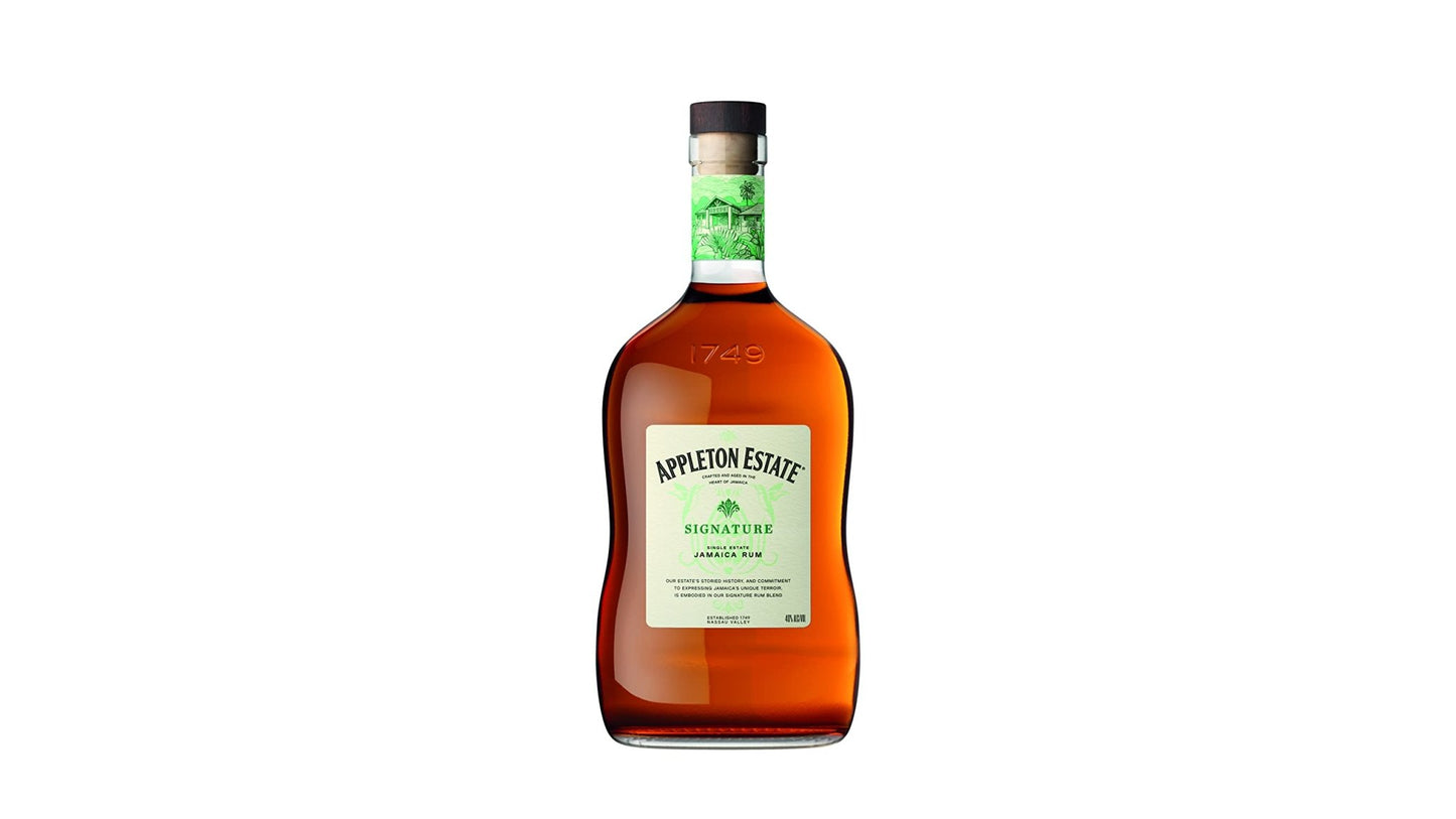 Appleton Estate Signature Jamaica Rum, 70cl & Wray and Nephew Rum 70 cl, 63% vol - White Overproof Jamaica Rum - Craft & Spiced Rum Box