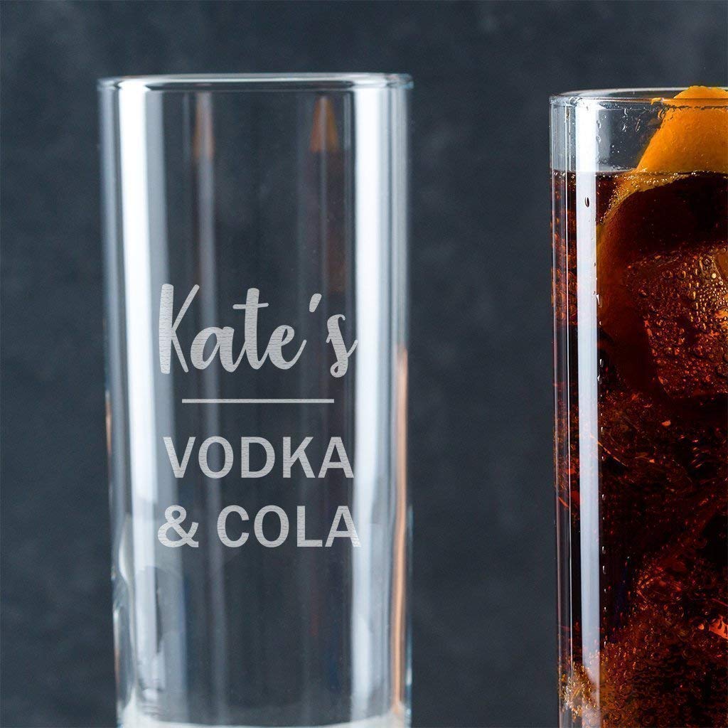 Personalised Highball Glass - Alcohol Gifts For Women - 21st Birthday Gifts For Her - Gin Rum Vodka Personalised Gifts For Women - Gifts for Women Under 20 Pounds - Craft & Spiced Rum Box