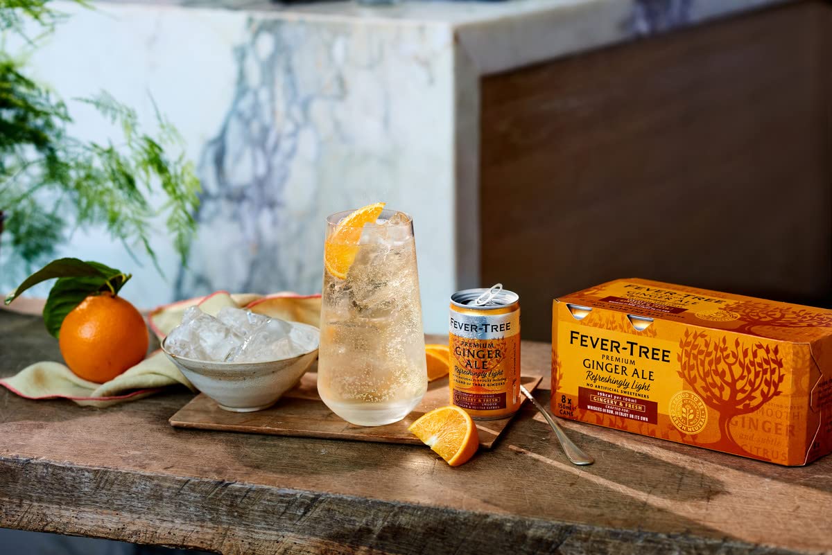 Mount Gay "Rum & Ginger" Cocktail Bundle 24 serves - Mount Gay Eclipse Barbados Golden Rum 70cl & Fever - Tree Refreshingly Light Ginger Ale 8 x 150ml (Pack of 3, Total 24 cans) - Craft & Spiced Rum Box