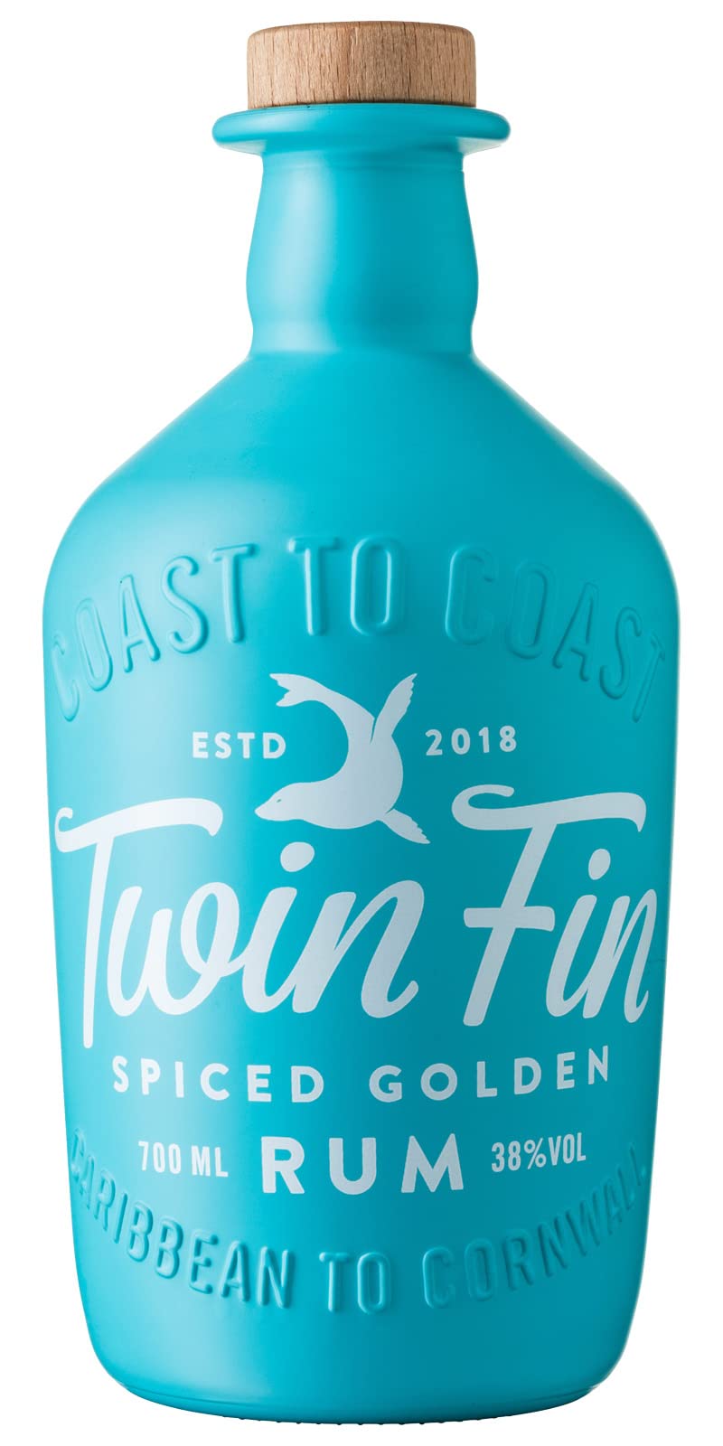 Twin Fin Spiced Golden Rum, 70 cl & Twin Fin Cold Brew Coffee Rum Liqueur, 70cl - Craft & Spiced Rum Box