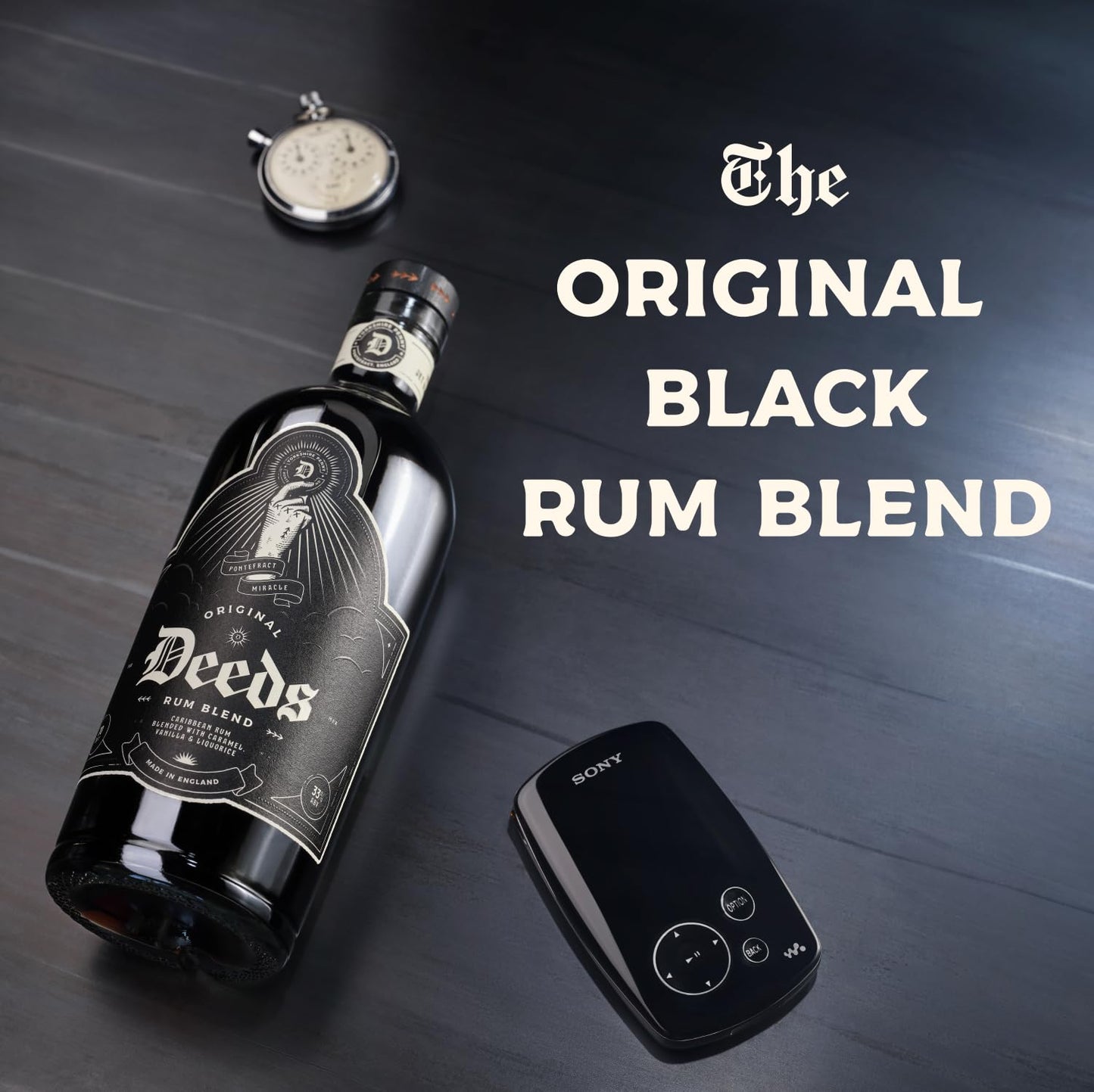 Original Deeds Rum - 4 Branded Shot Glasses - Craft & Spiced Rum Box