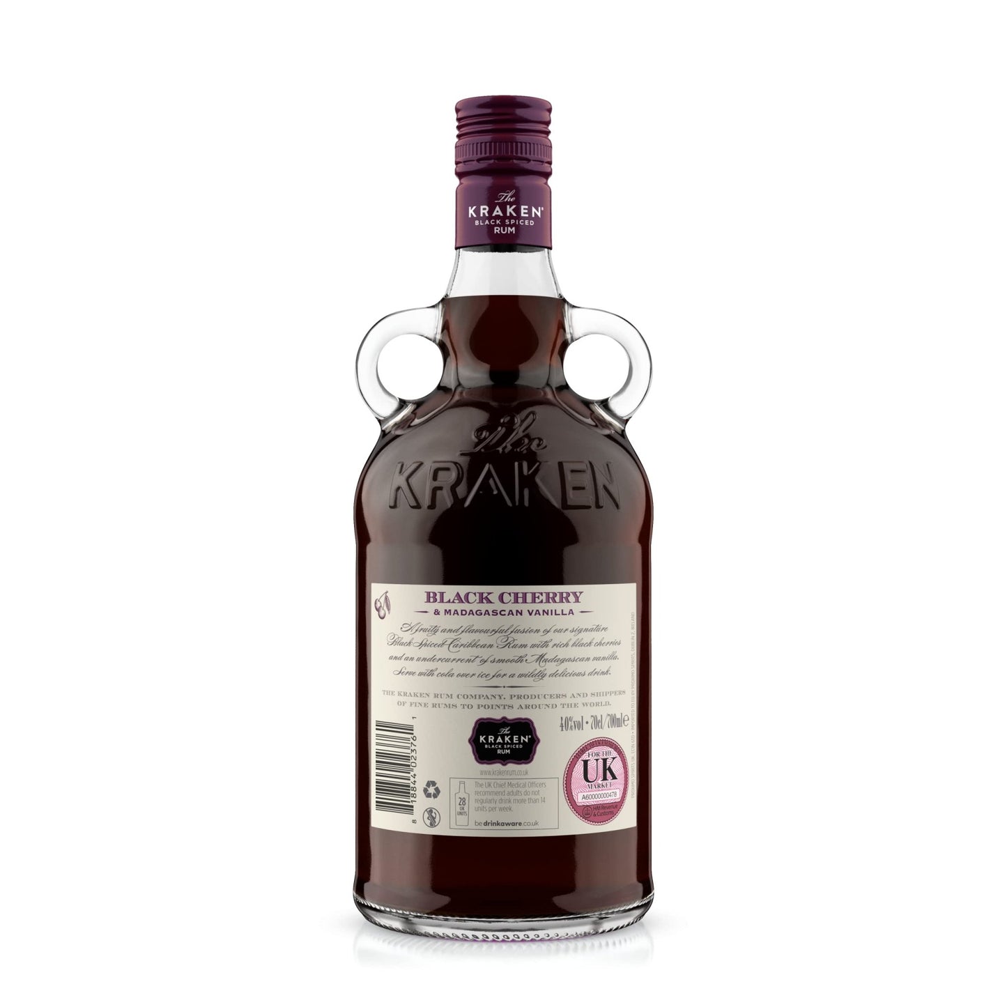 Kraken Black Cherry and Madagascan Vanilla Black Spiced Rum 70cl - Craft & Spiced Rum Box