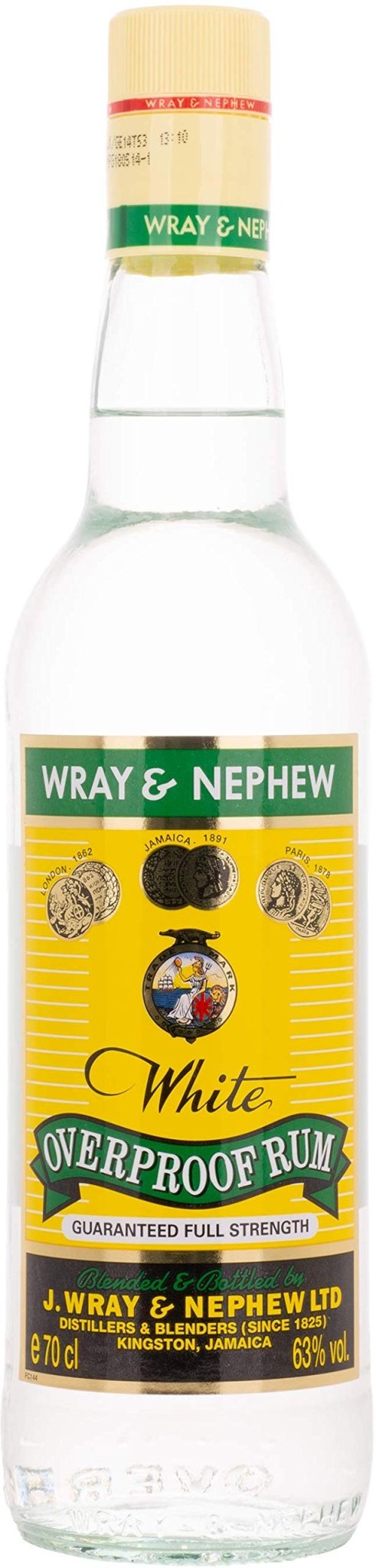 Appleton Estate Signature Jamaica Rum, 70cl & Wray and Nephew Rum 70 cl, 63% vol - White Overproof Jamaica Rum - Craft & Spiced Rum Box