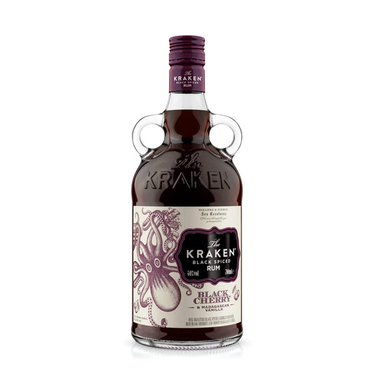 Kraken Black Cherry and Madagascan Vanilla Black Spiced Rum 70cl - Craft & Spiced Rum Box