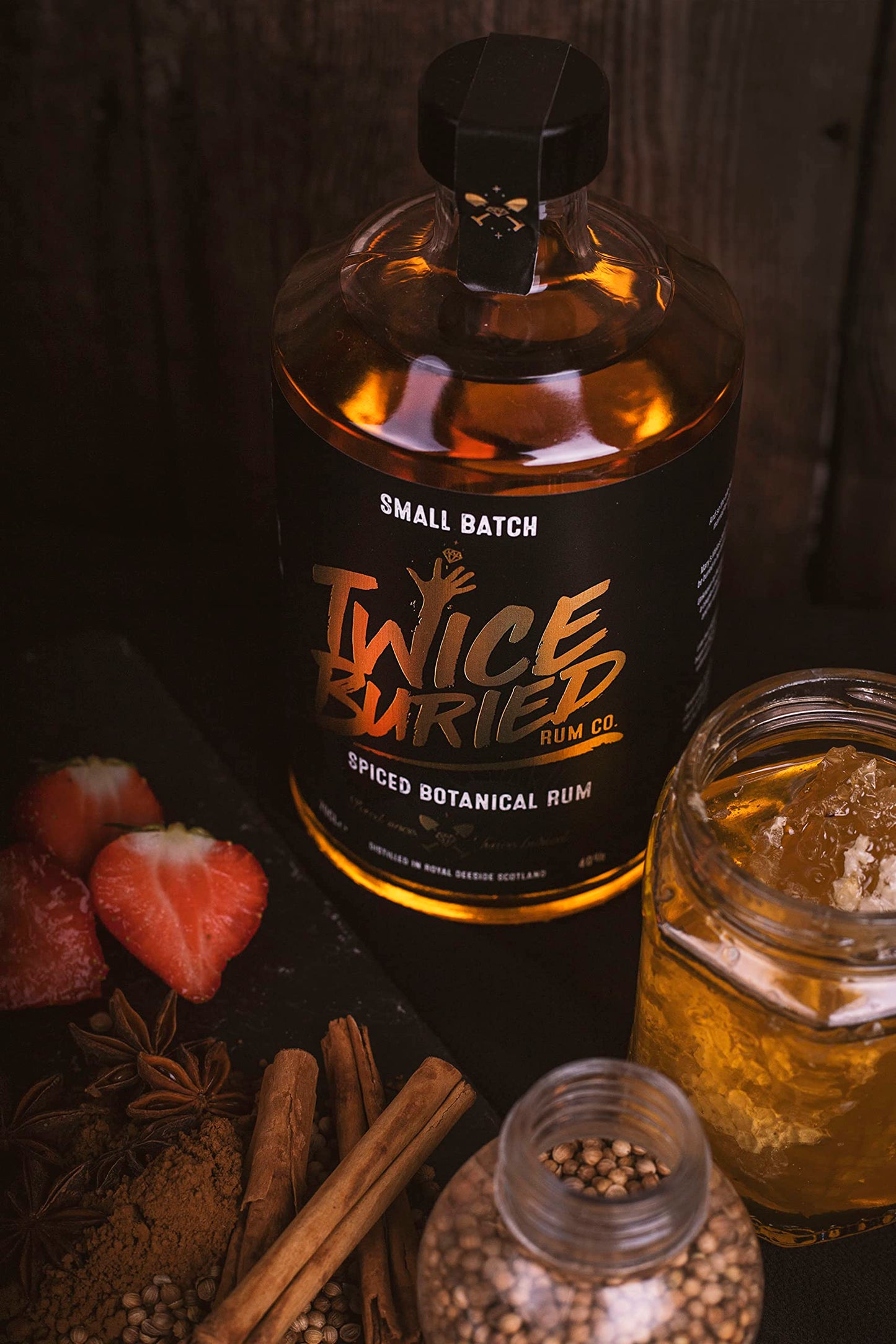 Twice Buried - 70cl Spiced Botanical Rum - Craft & Spiced Rum Box