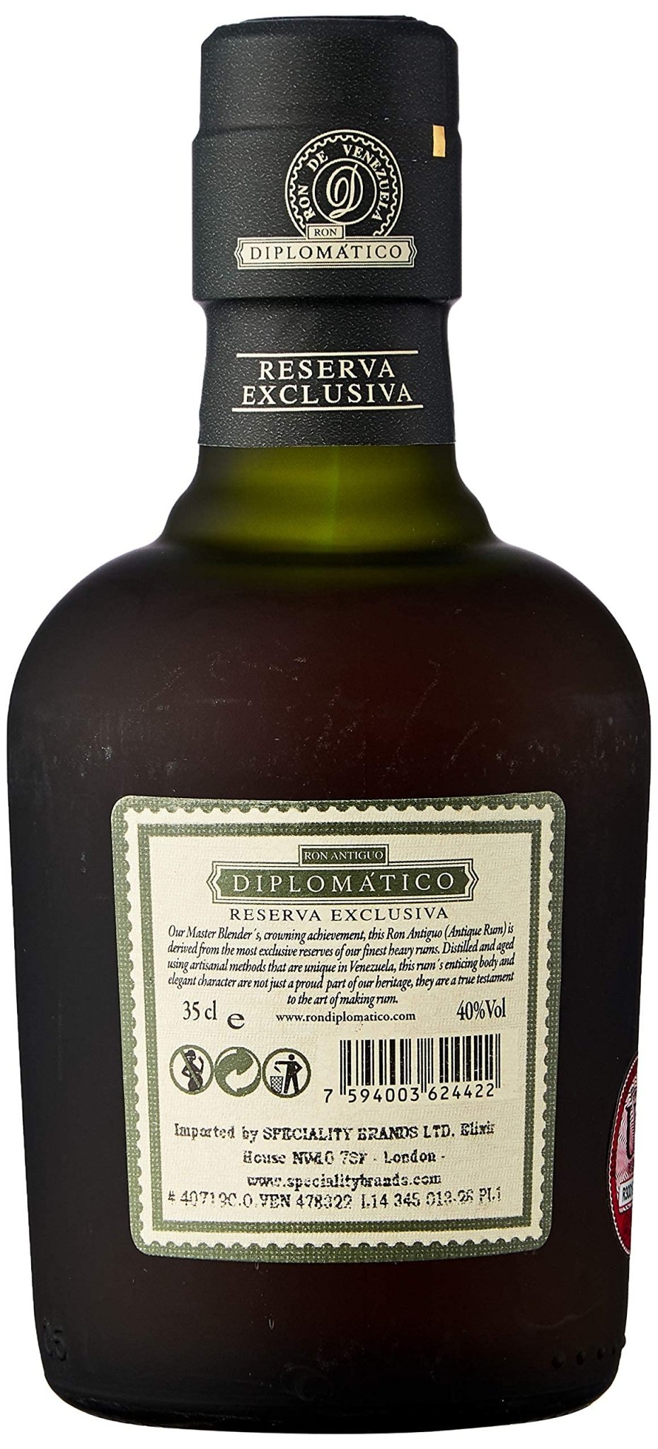 Diplomatico Reserva Exclusiva Rum, 35 cl - Craft & Spiced Rum Box