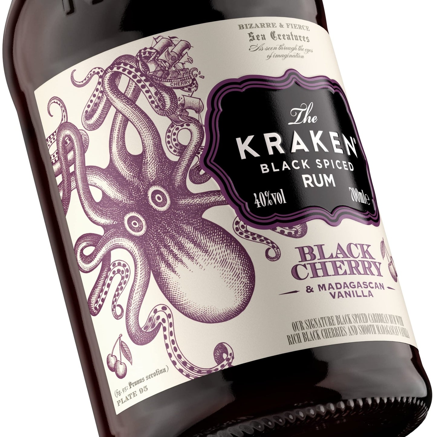 Kraken Black Cherry and Madagascan Vanilla Black Spiced Rum 70cl - Craft & Spiced Rum Box