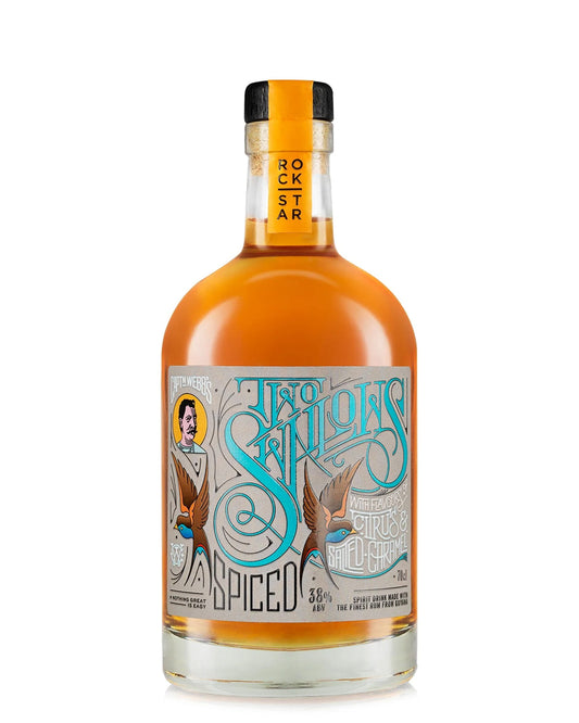 Two Swallows Citrus & Salted Caramel Spiced Rum 38% | 70cl