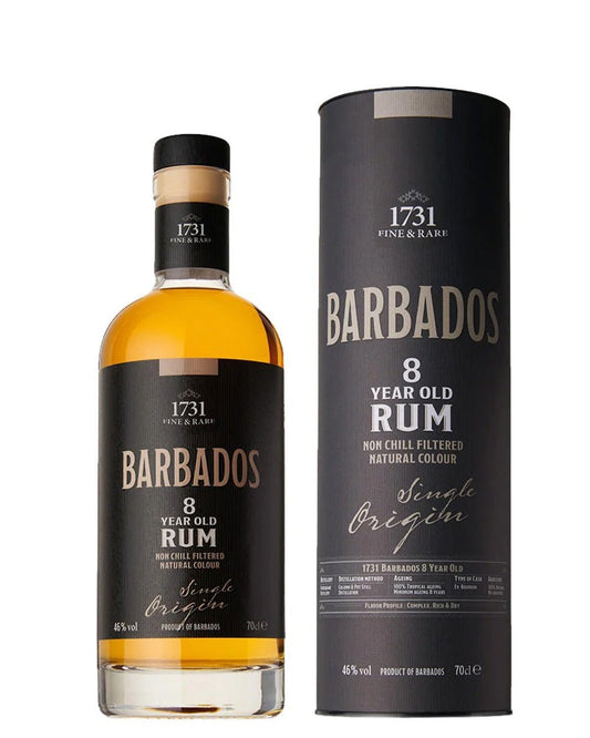 1731 Fine & Rare Barbados 8 Year Old - Craft & Spiced Rum Box