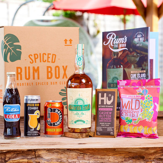 August's Spiced Rum Box - World's End Tiki Spiced Rum 70cl 40%