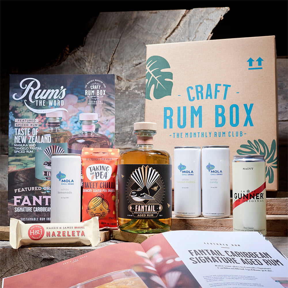 November's Craft Rum Box - Fantail Signature Caribbean Blend 41.8%