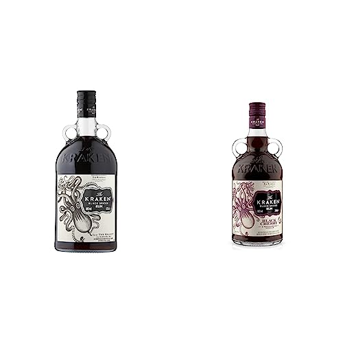 The Kraken Black Spiced Rum 1.75 L & Black Cherry & Madagascan Vanilla Black Spiced Rum