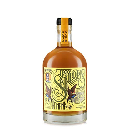 Rockstar Spirits Two Swallows Banana Premium Overproof Spiced Rum 50cl, 38% ABV & Two Swallows Pineapple Premium Overproof Spiced Rum 50cl, 38% ABV