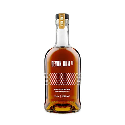 Devon Rum Co. Honey Spiced Rum | Hand-Crafted with Exotic Caribbean Rums, Fresh Devon Honey, Subtle Spices and Citrus | 37.5% ABV | 70cl